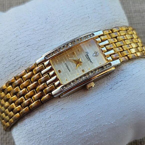 Precision by Gruen Vintage Wristwatch Gold Tone Quartz Analog Wrist Watch - Picture 2 of 11